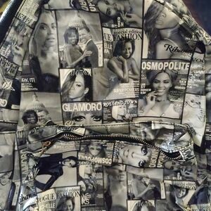 Stylish Magazine Print Women's Backpack